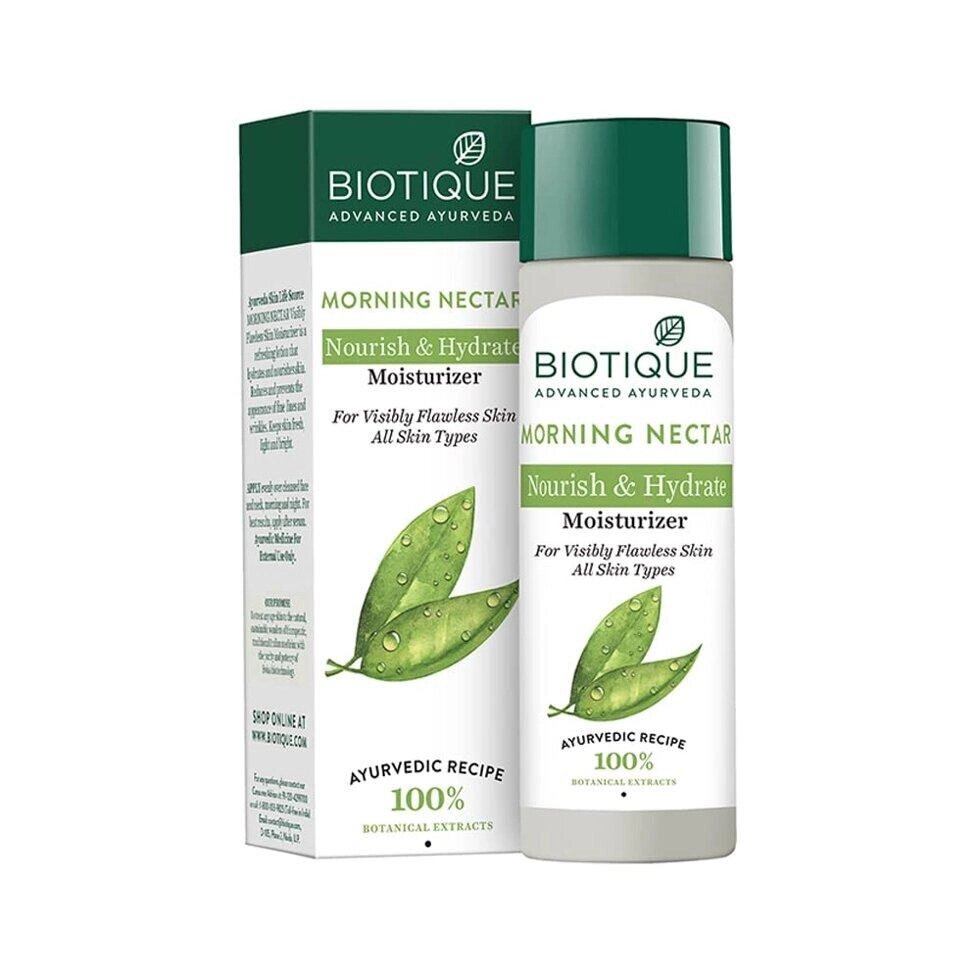 Поживний та зволожуючий лосьйон для обличчя (190 мл), Morning Nectar Nourish & Hydrate Moisturizer,  Biotique Під від компанії greencard - фото 1