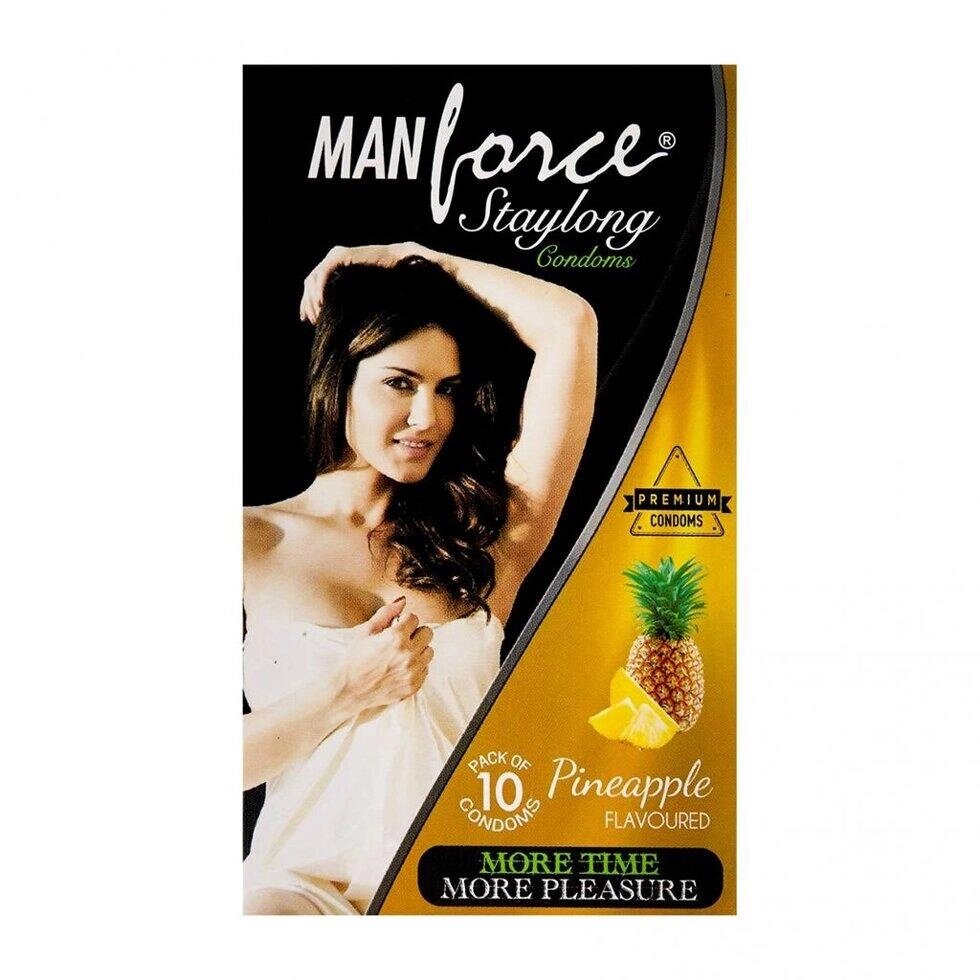 Презервативи із ароматом Ананаса (10 шт), Staylong PineApple Condoms,  Manforce Під замовлення з Індії 45 днів. від компанії greencard - фото 1