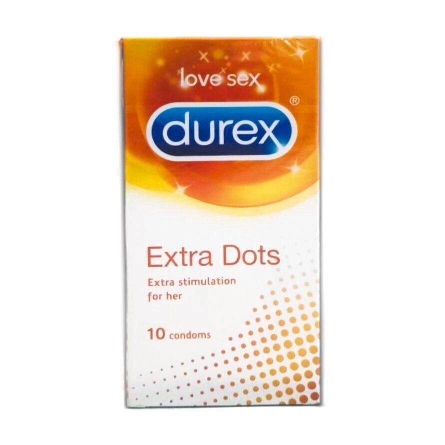 Презервативи точкові (10 шт.), Extra Dots Condoms,  Durex Під замовлення з Індії 45 днів. Безкоштовна доставка. від компанії greencard - фото 1