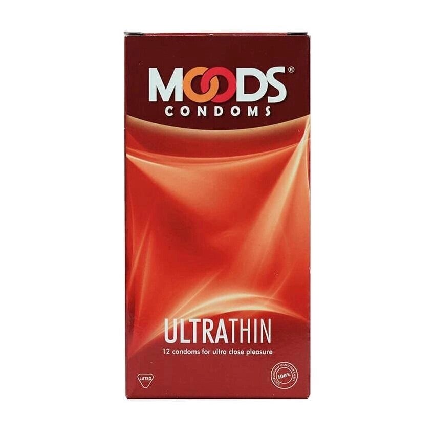 Презервативи ультратонкі (12 шт), Condoms Ultrathin,  Moods Під замовлення з Індії 45 днів. Безкоштовна доставка. від компанії greencard - фото 1