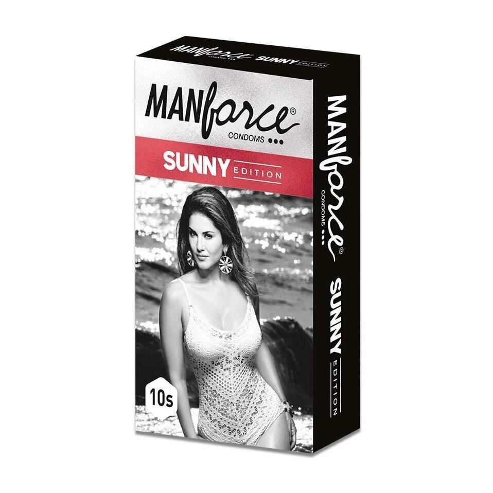 Презервативи з точковим та ребристим покриттям (10 шт), Sunny Edition Ribbed Dotted Condoms,  Manforce Під замовлення з  від компанії greencard - фото 1