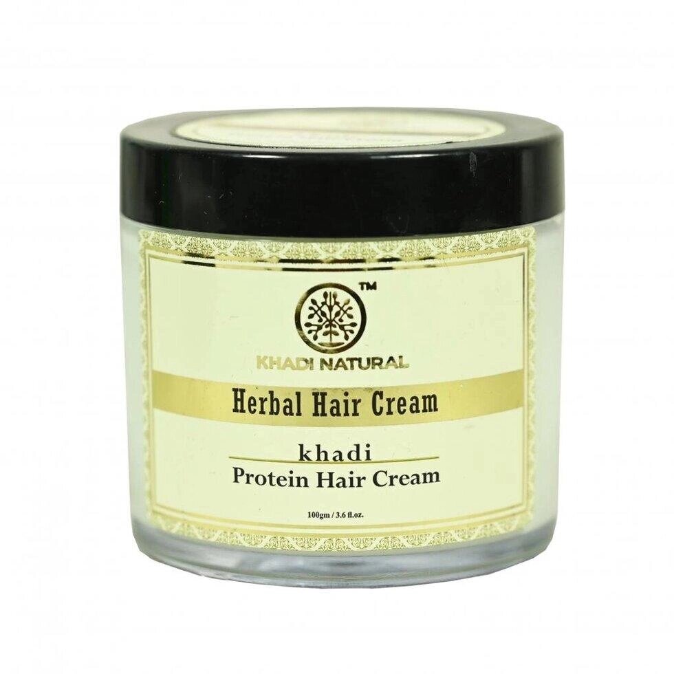 Протеїновий крем для волосся (100 г), Herbal Protein Hair Cream,  Khadi Natural Під замовлення з Індії 45 днів. від компанії greencard - фото 1