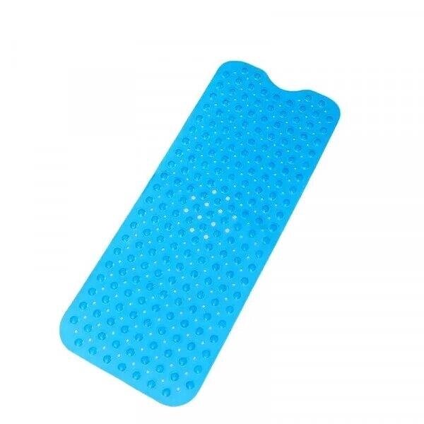Протиказкий килимок на вакуумних присосках 100х40 см синій темний Код/Артикул 5 0363-15 від компанії greencard - фото 1