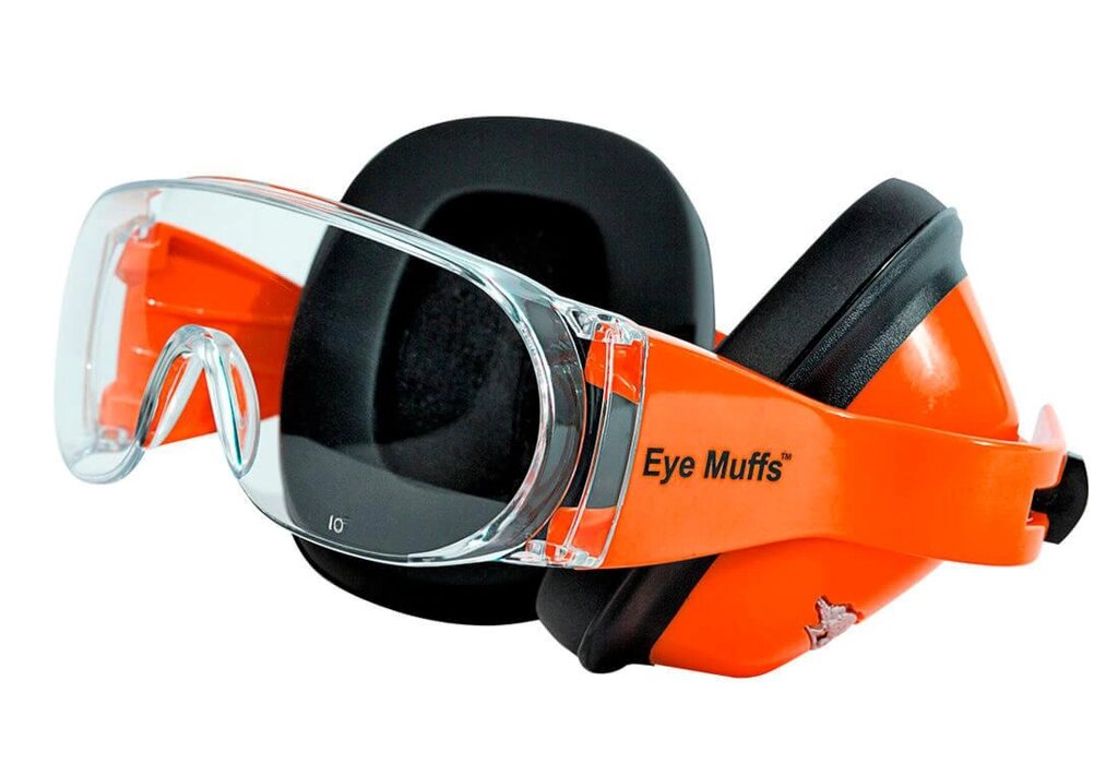 Протишумні навушники з окулярами Eye Muffs Orange (990-02) Код/Артикул 16 від компанії greencard - фото 1