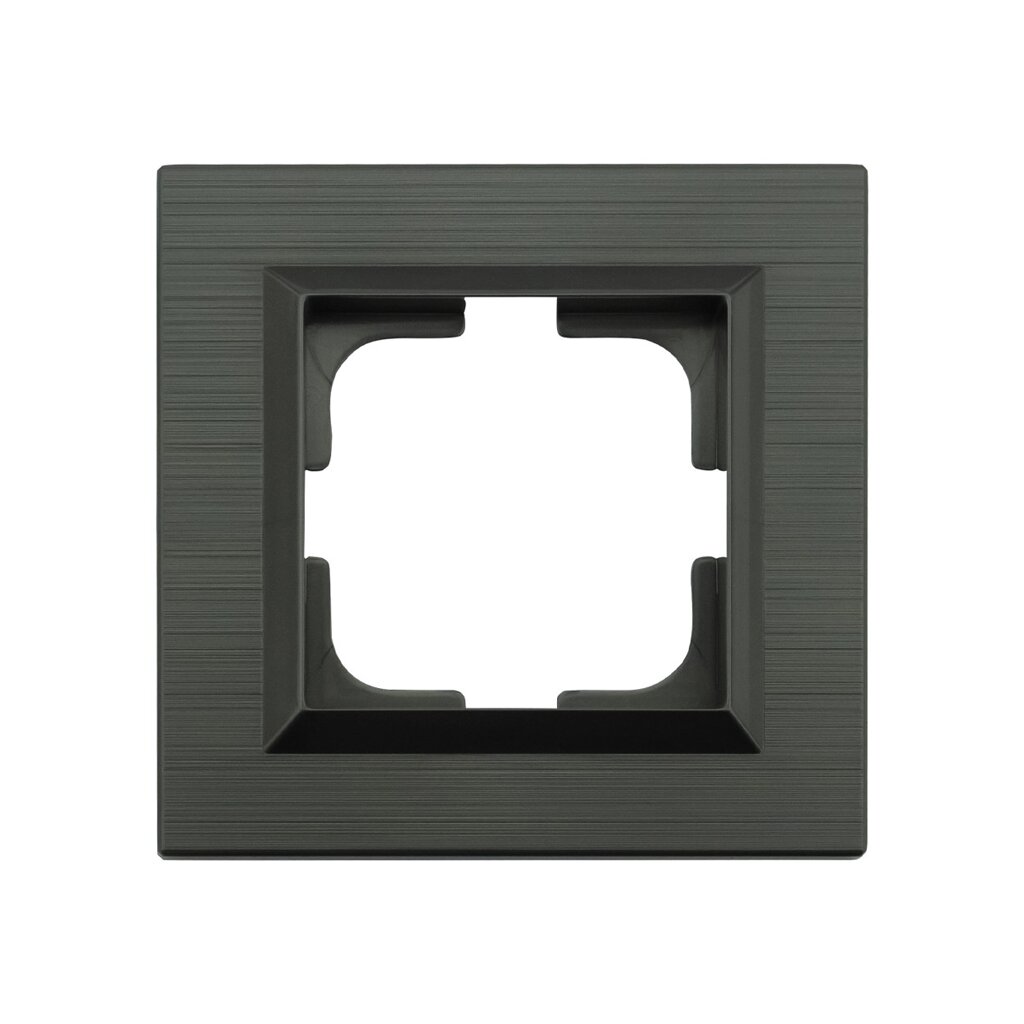 Рамка одинарна QUANTUM сірий магніт Код/Артикул 149 405-310000-096 від компанії greencard - фото 1