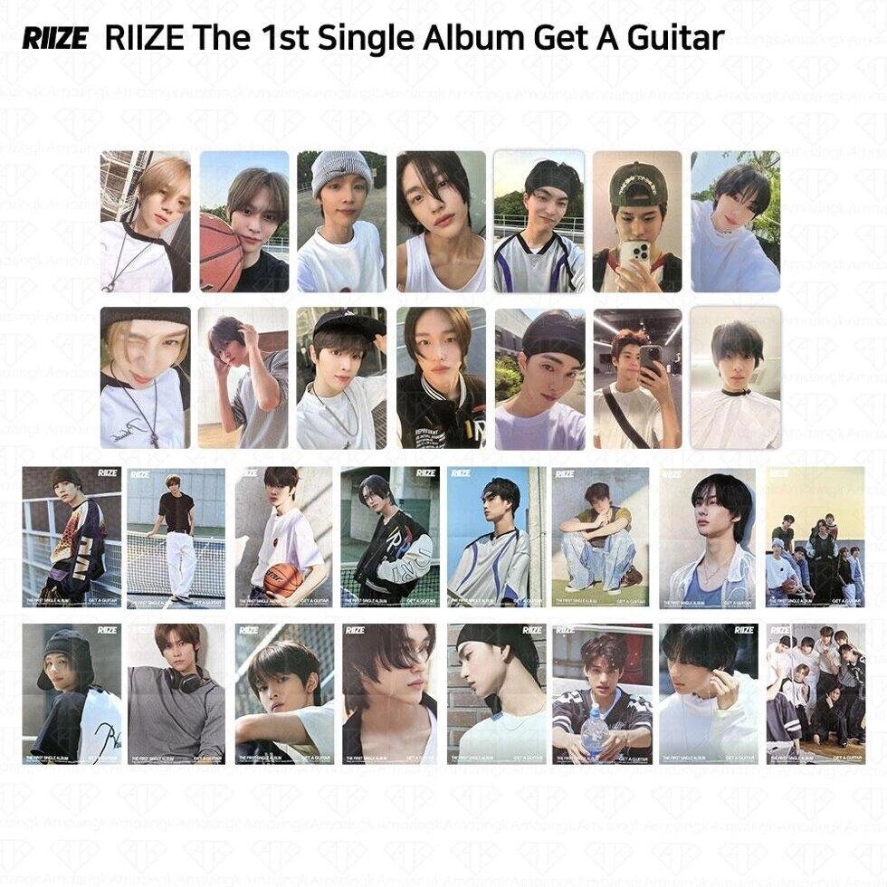 RIIZE Перший сингл альбом Отримайте гітару Офіційна фотокартка Складений плакат KPOP під замовлення з кореї 30 днів від компанії greencard - фото 1