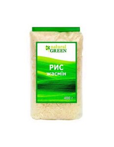 Рис жасмін, natural GREEN, 400г код/артикул 9