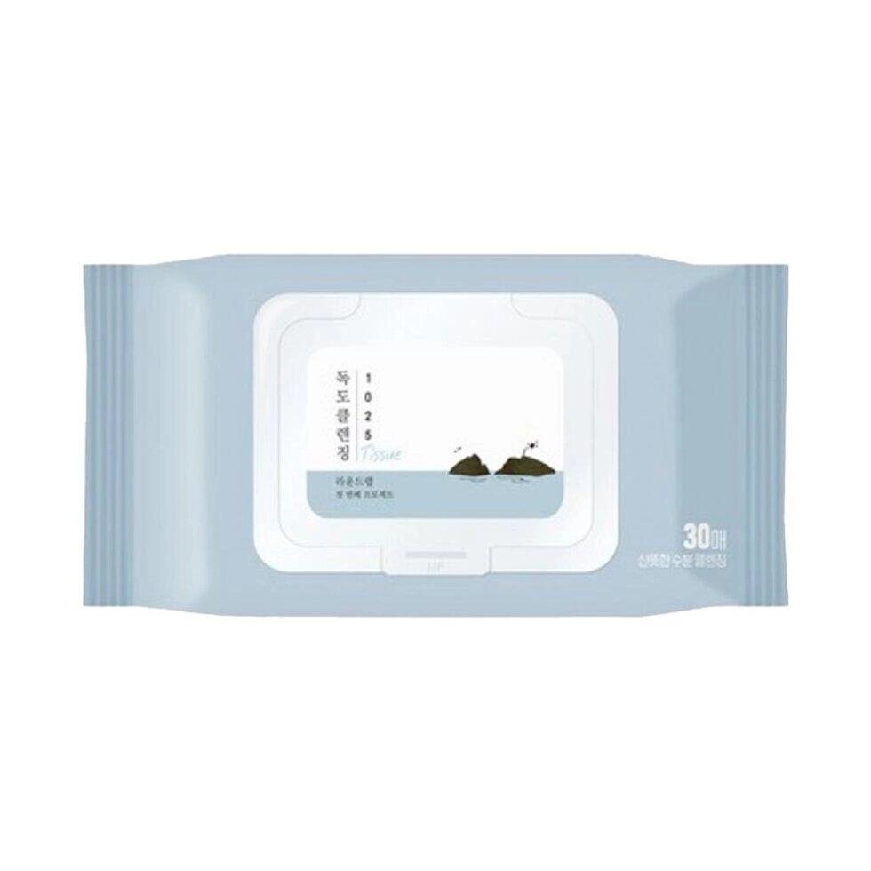 ROUND LAB 1025 Dokdo Cleansing Tissue 30 шт (3 варіанти) під замовлення з кореї 30 днів доставка безкоштовна від компанії greencard - фото 1