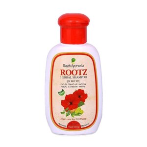 Рутз: натуральний шампунь для волосся (100мл), Rootz Herbal Shampoo, Rajah Ayurveda 1шт з Індії