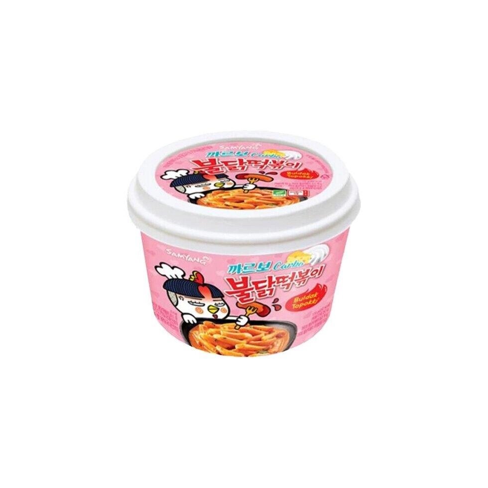Samyang Carbo Hot Chicken Flavor Tteokbokki In Cup 179г (5 варіантів) під замовлення з кореї 30 днів доставка від компанії greencard - фото 1