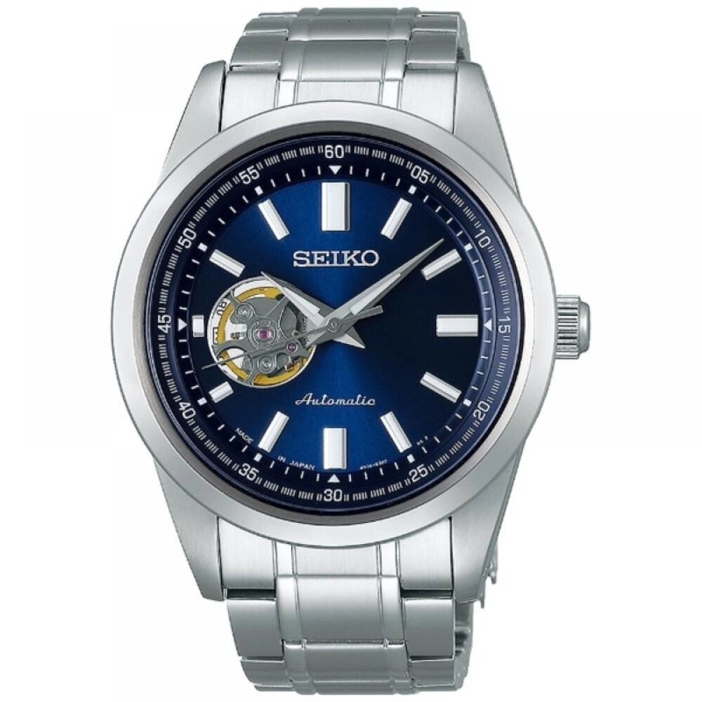 SEIKO [механічний годинник] SEIKO SELECTION SEIKO SELECTION механічні SCVE051 циферблат сині стрілки сріблястий під від компанії greencard - фото 1