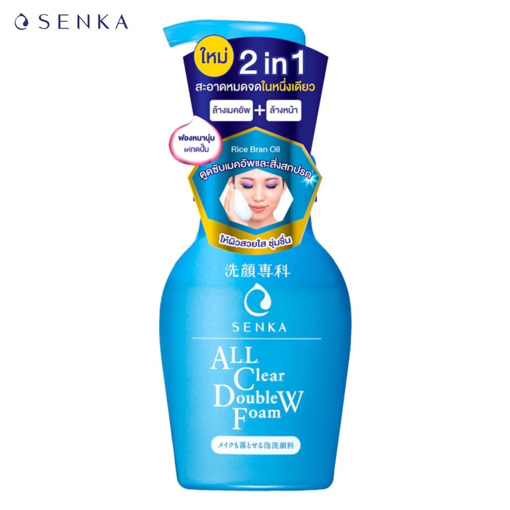 Senka Очищувальна пінка ALL Clear Double W Foam 150 мл - Shiseido Japan Під замовлення з Таїланду за 30 днів, доставка від компанії greencard - фото 1