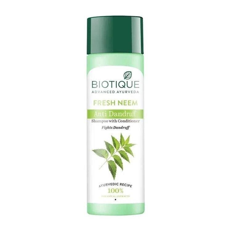 Шампунь-кондиціонер проти лупи з Німом (120 мл), Fresh Neem Anti Dandruff Shampoo with Conditioner,  Biotique Під від компанії greencard - фото 1