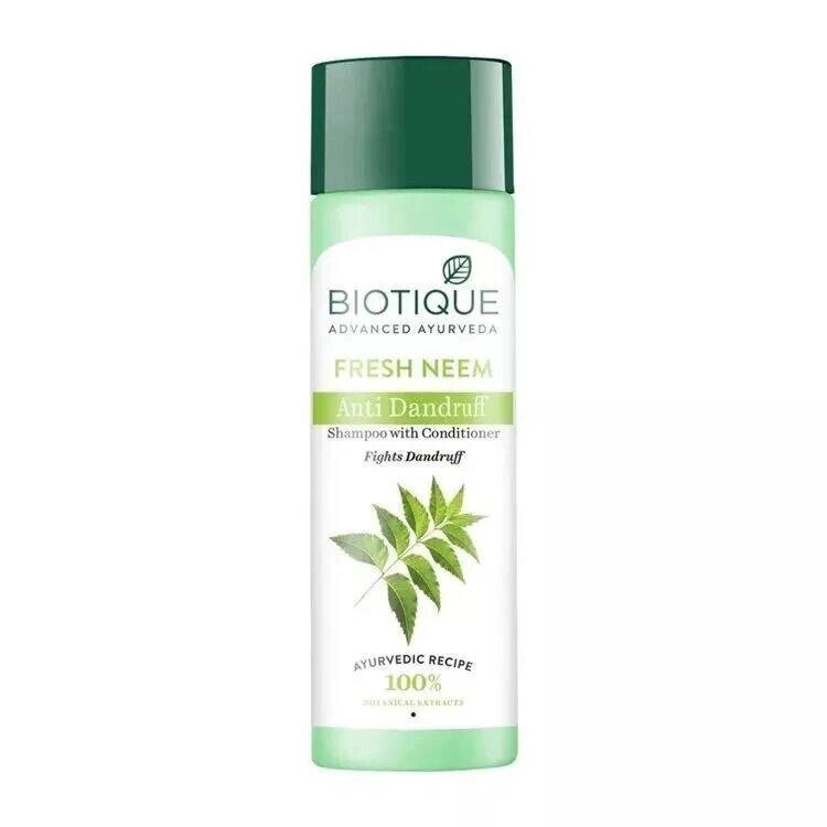 Шампунь-кондиціонер проти лупи з Німом (190 мл), Fresh Neem Anti Dandruff Shampoo with Conditioner,  Biotique Під від компанії greencard - фото 1