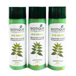 Шампунь-кондиціонер проти лупи з Німом (3 х 120 мл), Bio Neem Margosa Anti-Dandruff Shampoo & Conditioner Set, Під