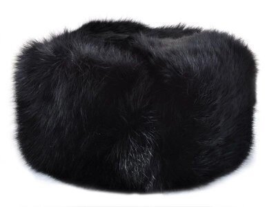 Шапка з кролика, чорним кольором КодАртикул 2 від компанії greencard - фото 1