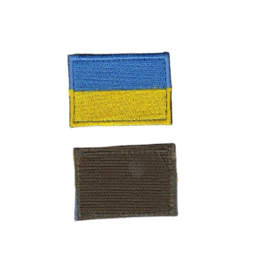 Шеврон військовий / армійський, флаг Україна, на липучці, ЗСУ. 5 см * 3,5 см Код/Артикул 81 102947 від компанії greencard - фото 1