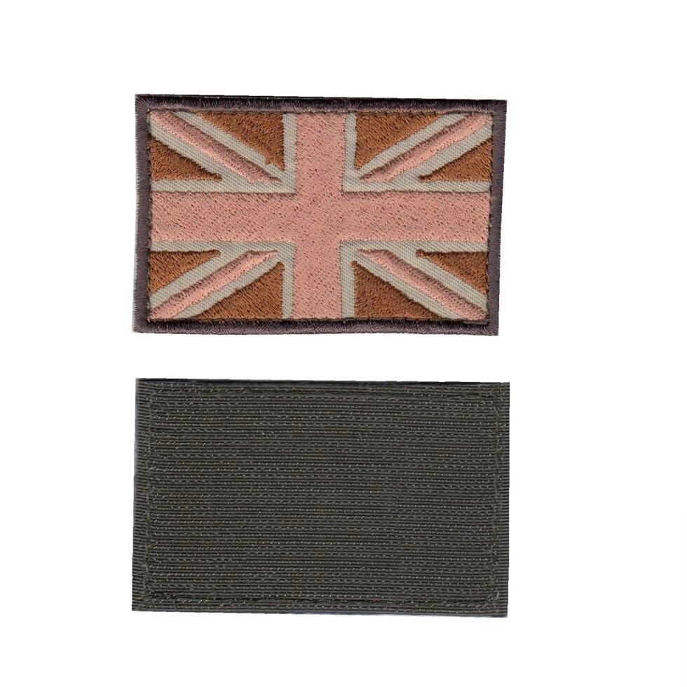 Шеврон ЗСУ, військовий / армійський, британський прапор, на липучці,  5  см * 8 см Код/Артикул 81 102416 від компанії greencard - фото 1