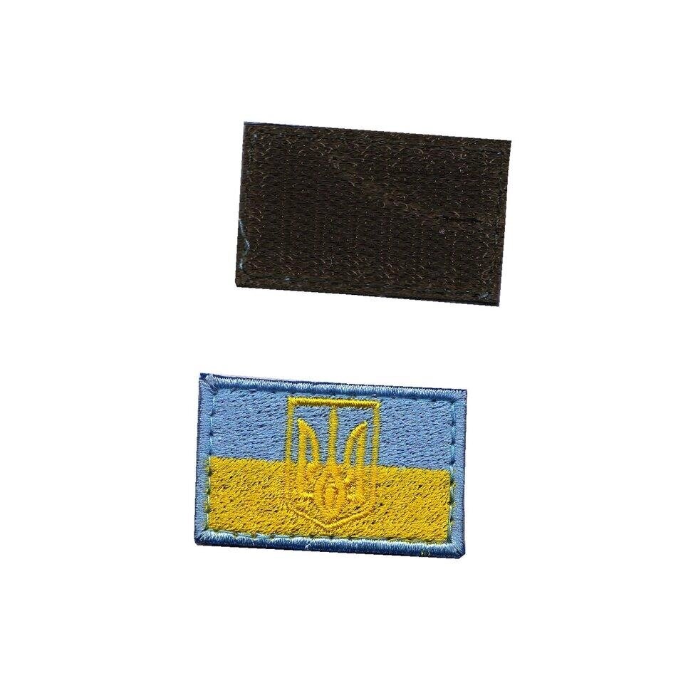 Шеврон ЗСУ, військовий / армійський, український прапор, на липучці,  5  см * 3,5 см Код/Артикул 81 102500 від компанії greencard - фото 1