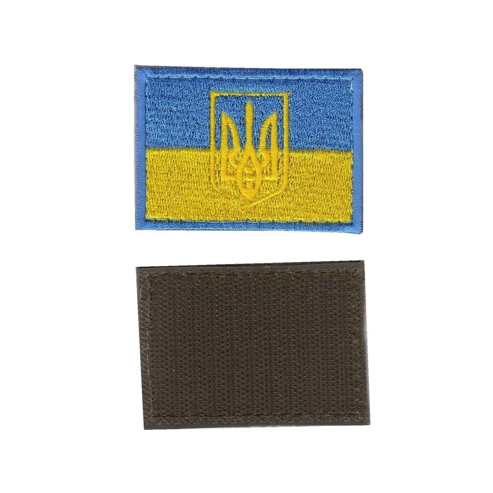 Шеврон ЗСУ, військовий / армійський, український прапор, на липучці,  5  см * 8 см Код/Артикул 81 102501 від компанії greencard - фото 1