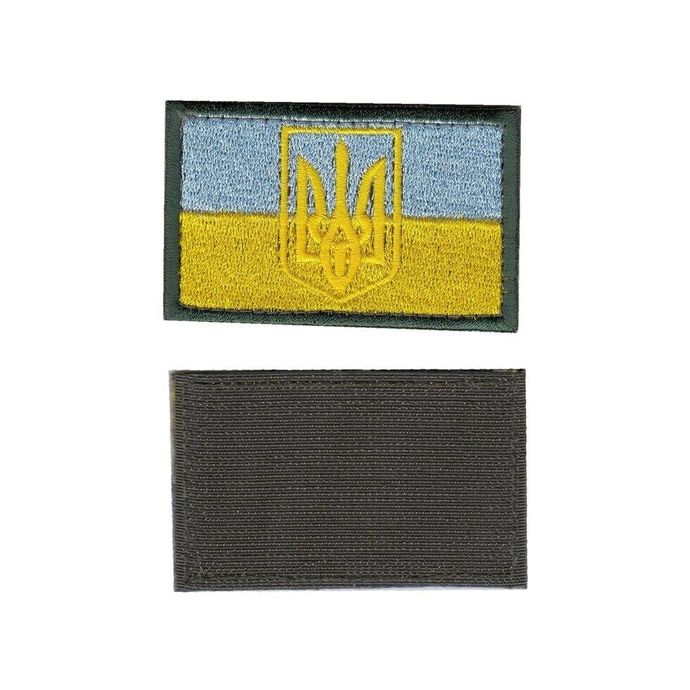 Шеврон ЗСУ, військовий / армійський, український прапор, на липучці,  5  см * 8 см Код/Артикул 81 102639 від компанії greencard - фото 1