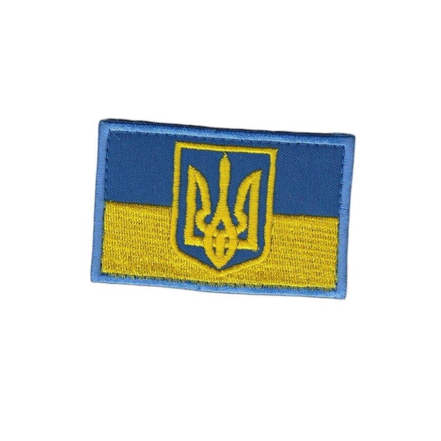 Шеврон ЗСУ, військовий / армійський, український прапор, на липучці,  5  см * 8 см Код/Артикул 81 103930 від компанії greencard - фото 1