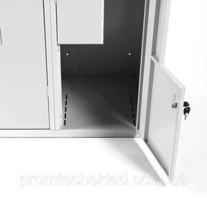 Шафа гардеробна металева з Г-подібними дверцятами 1800*400*500 Код/Артикул 132 ШОГ 400/1-2