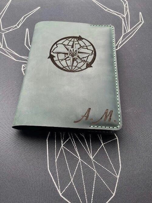 Шкіряна обкладинка для щоденника А5 Willow ( Ручна робота) Код/Артикул 134 Т - 448 від компанії greencard - фото 1