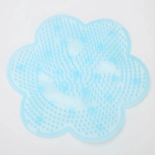 Силіконовий килимок у ванну на присосках світло-синій Код/Артикул 5 0555-2 від компанії greencard - фото 1