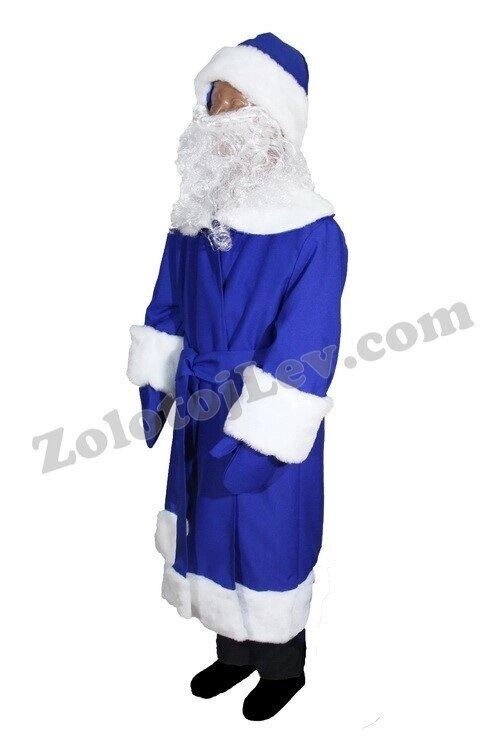 Синій костюм Діда Мороза зріст 110 Код/Артикул 21 PR045230-110 від компанії greencard - фото 1