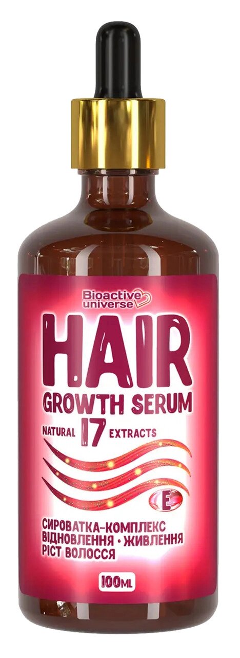 Сироватка для волосся, 17 екстрактів, для відновлення, живлення та росту волосся 100мл Код/Артикул 133 від компанії greencard - фото 1