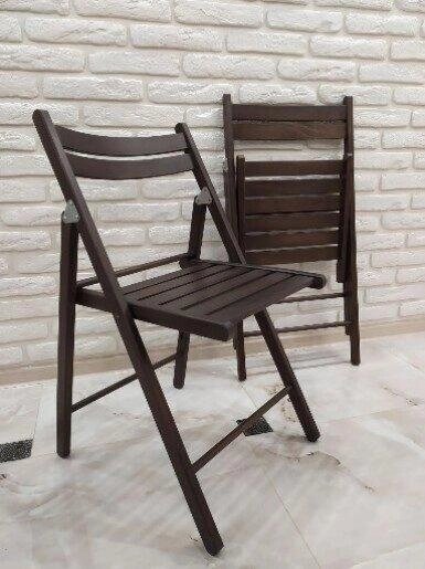 Складаний стілець зі спинкою туристичний, для пікніка, дачі (дерев'яний) Код/Артикул 186 771т-34 від компанії greencard - фото 1