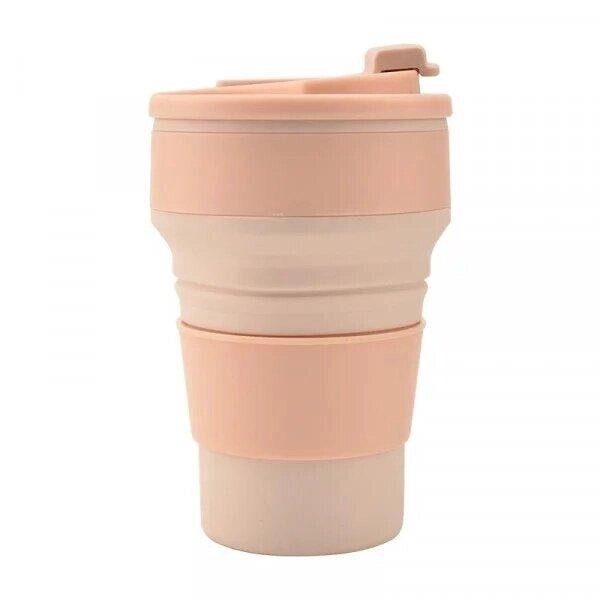Складна еко чашка на 350 мл рожева Код/Артикул 5 0536-1 від компанії greencard - фото 1