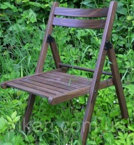 Складаний стілець зі спинкою туристичний, для пікніка, дачі (дерев'яний) Код/Артикул 186 771т-34