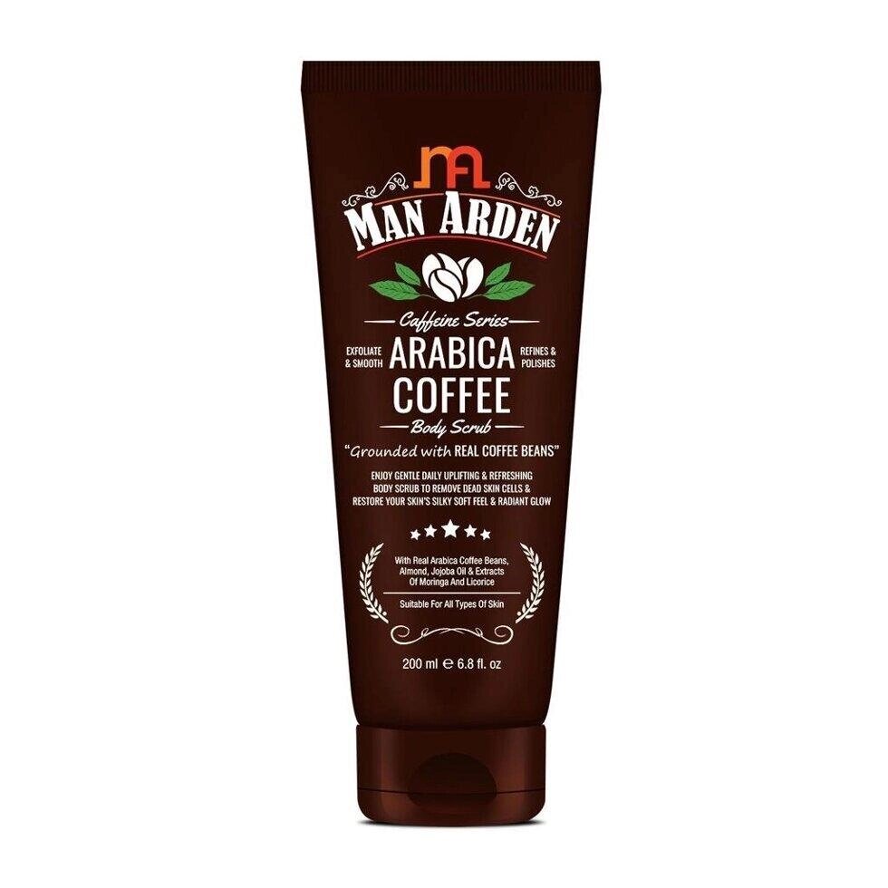 Скраб для тіла з кавою Арабіка (200 мл), Arabica Coffee Body Scrub,  Man Arden Під замовлення з Індії 45 днів. від компанії greencard - фото 1