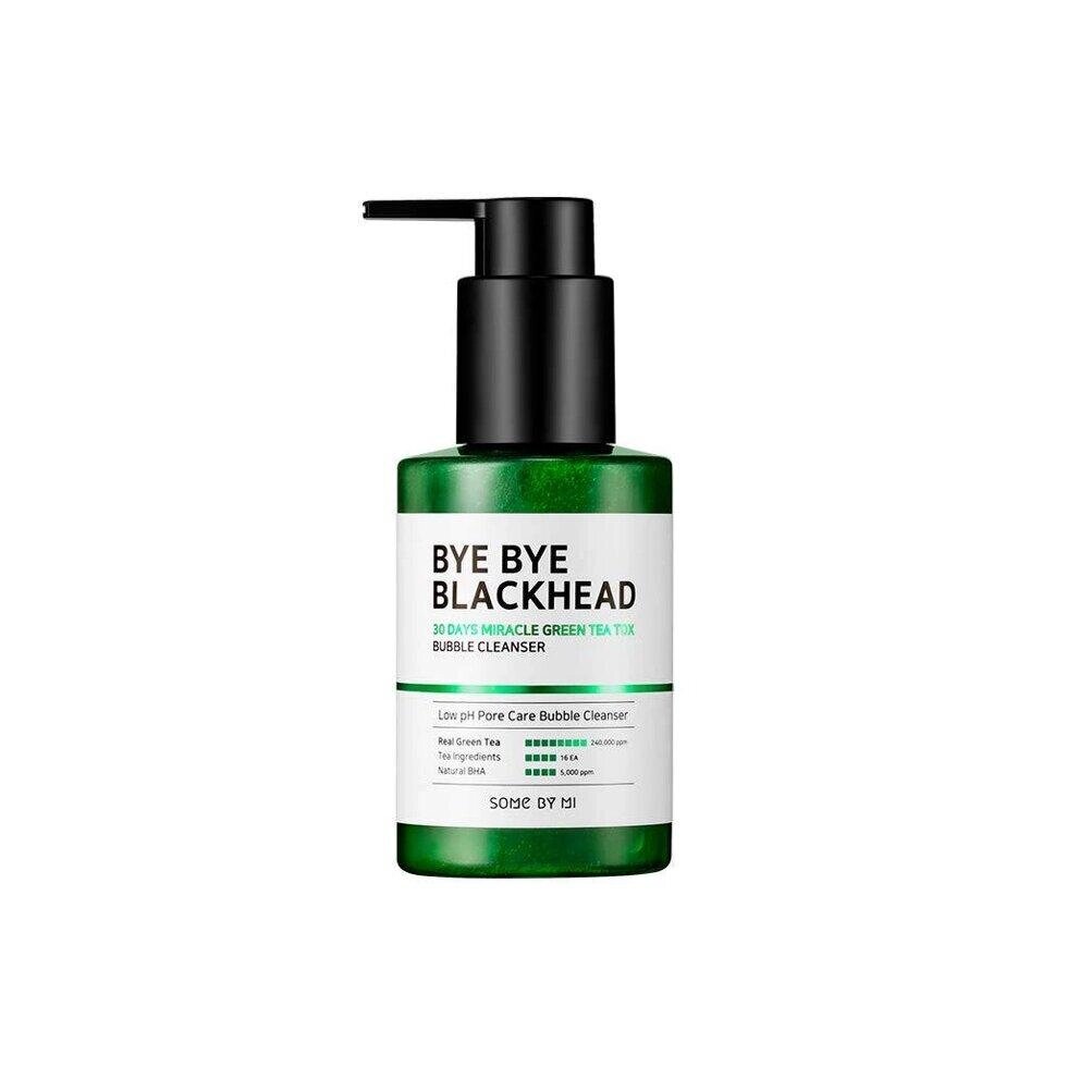 SOME BY MI Bye Bye Blackhead 30 Days Miracle Green Tea Tox Bubble Cleanser 120 г під замовлення з кореї 30 днів доставка від компанії greencard - фото 1