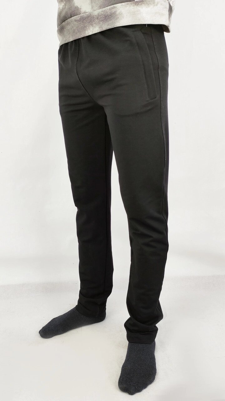 Спортивні чоловічі штани двунітка Джосери без манжета S, M, L, XL, XXL Код / Артикул 64 11190 від компанії greencard - фото 1