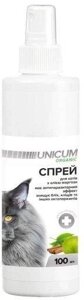 Спрей натуральний Unicum Organic проти бліх і кліщів для кішок 100 мл (UN-027) (4820150202125) Код/Артикул 185 62993488