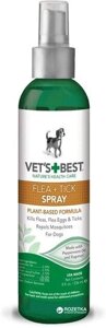 Спрей VET`S BEST Flea&Tick Spray проти бліх, кліщів і москітів для собак 236 мл (vb10346) Код/Артикул 185 26926009