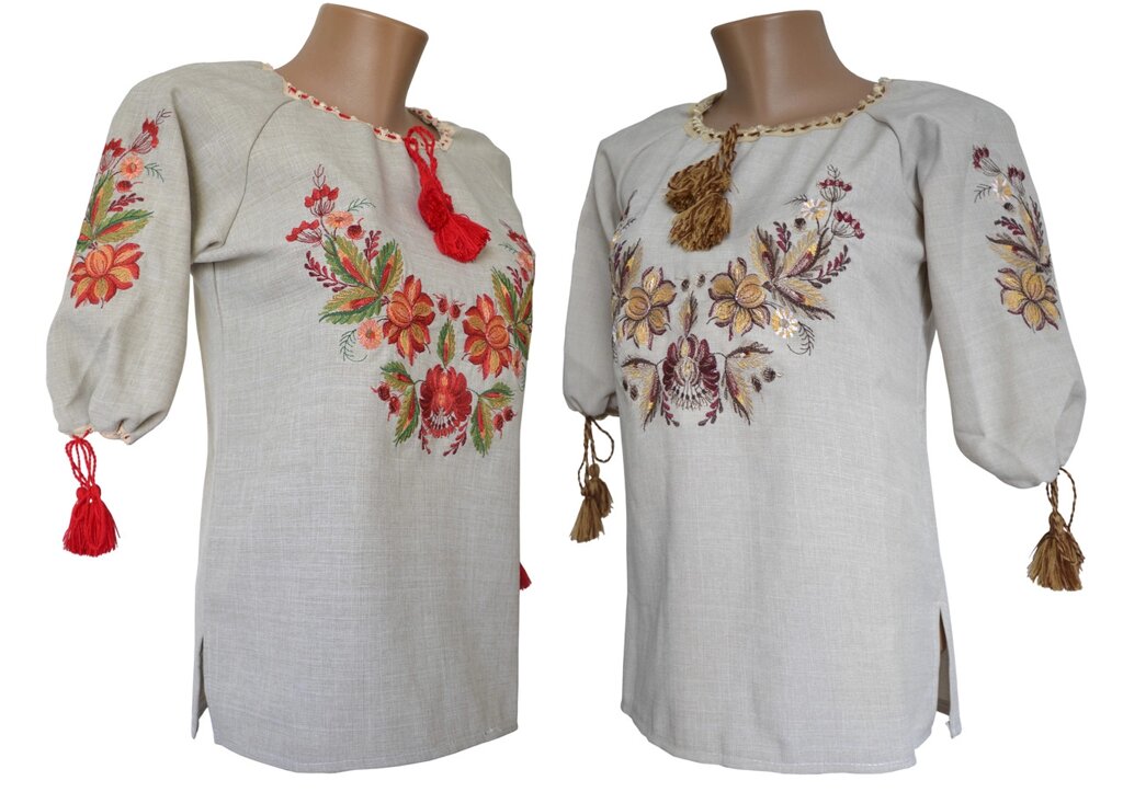 Стильна жіноча вишита сорочка з вишивкою на грудях в українському стилі Код/Артикул 64 04162 від компанії greencard - фото 1