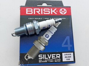 Свічки запалювання 2110 (8 кл.) Silver (Brisk) під газ LR15YS/1332 Код/Артикул 30 4010