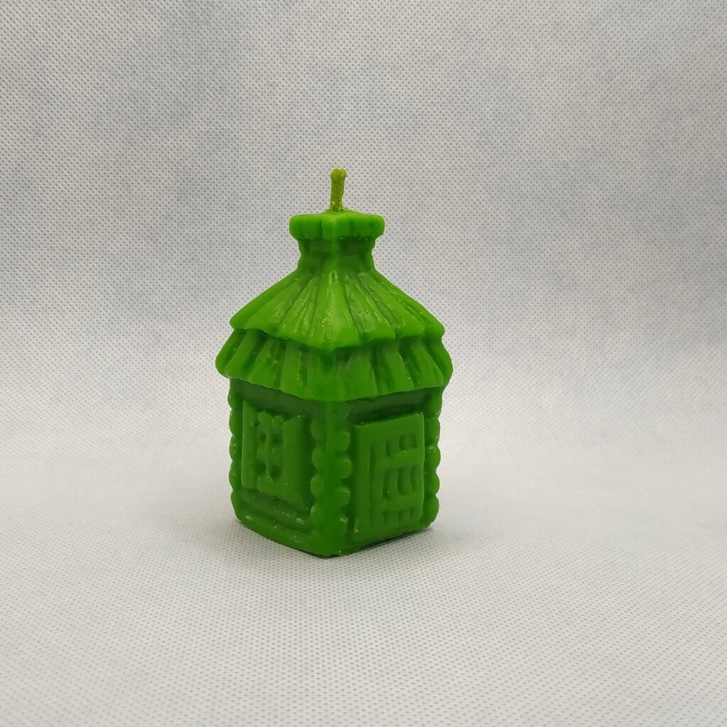 Свічка зелена воскова  Будиночок грошей Код/Артикул 144 від компанії greencard - фото 1