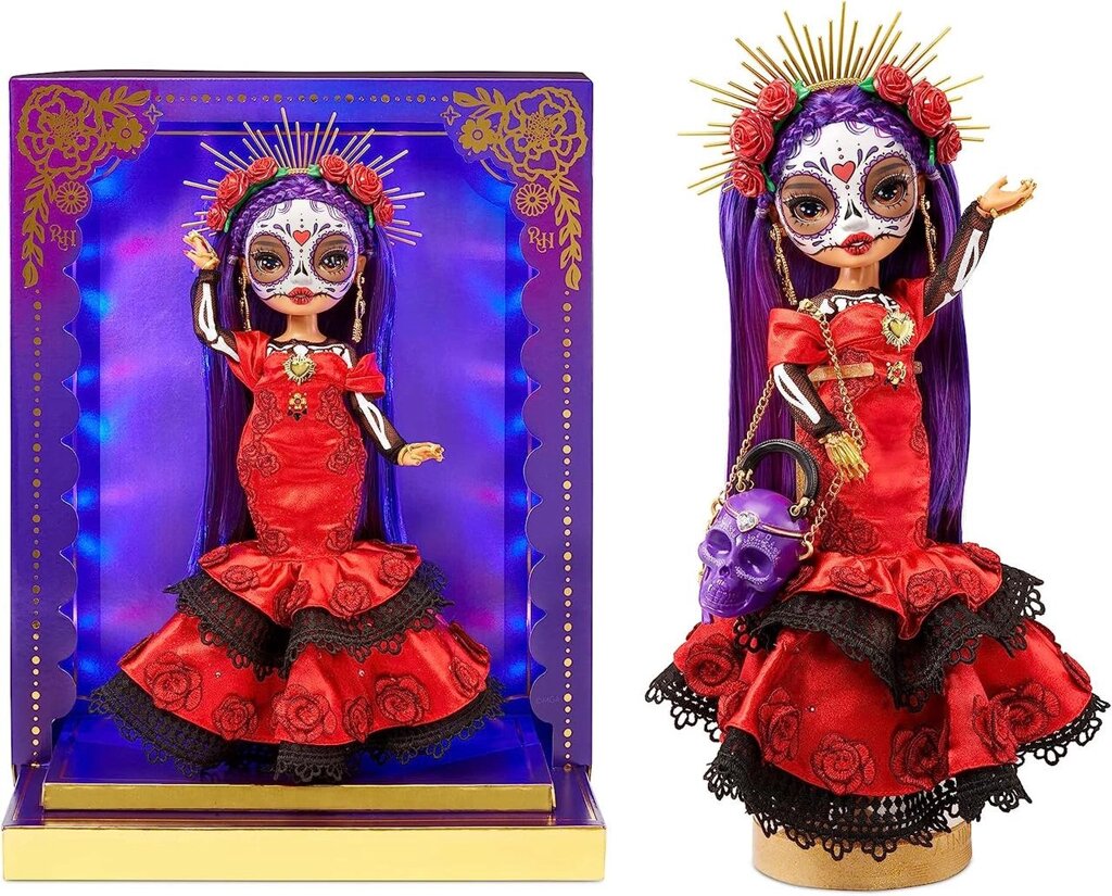 Святкове видання лялька Rainbow High 2022 Dia De Los Muertos Maria Garcia Код/Артикул 75 606 від компанії greencard - фото 1