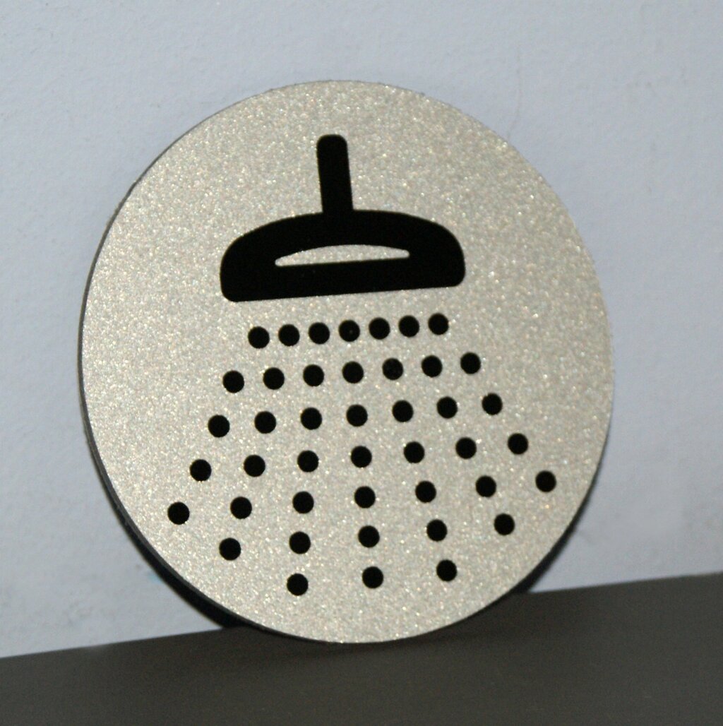 Табличка для душової Код/Артикул 168 Д-004 від компанії greencard - фото 1