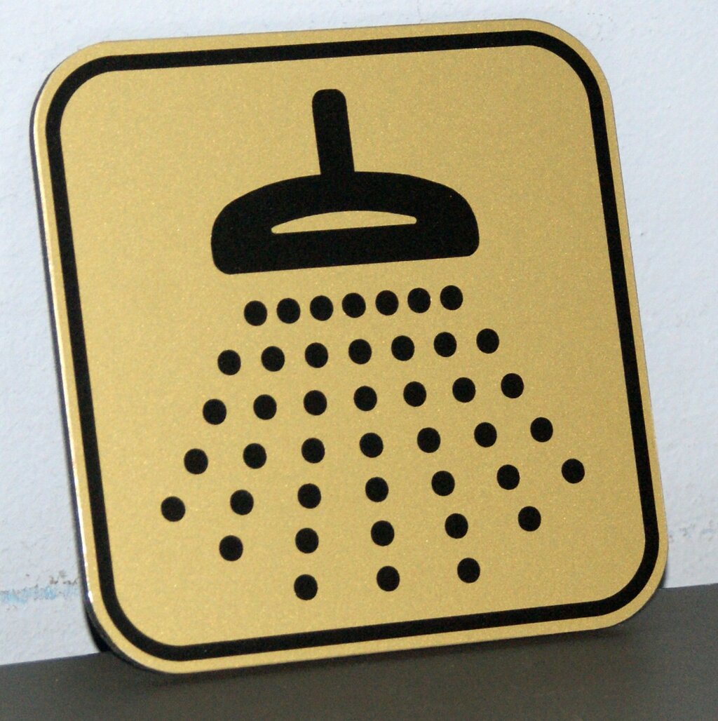 Табличка для душової Код/Артикул 168 Д-007 від компанії greencard - фото 1