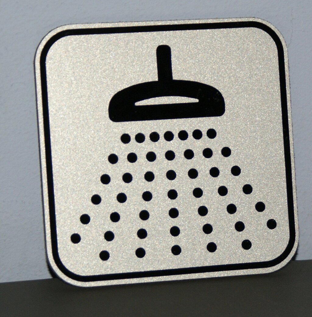 Табличка для душової Код/Артикул 168 Д-008 від компанії greencard - фото 1