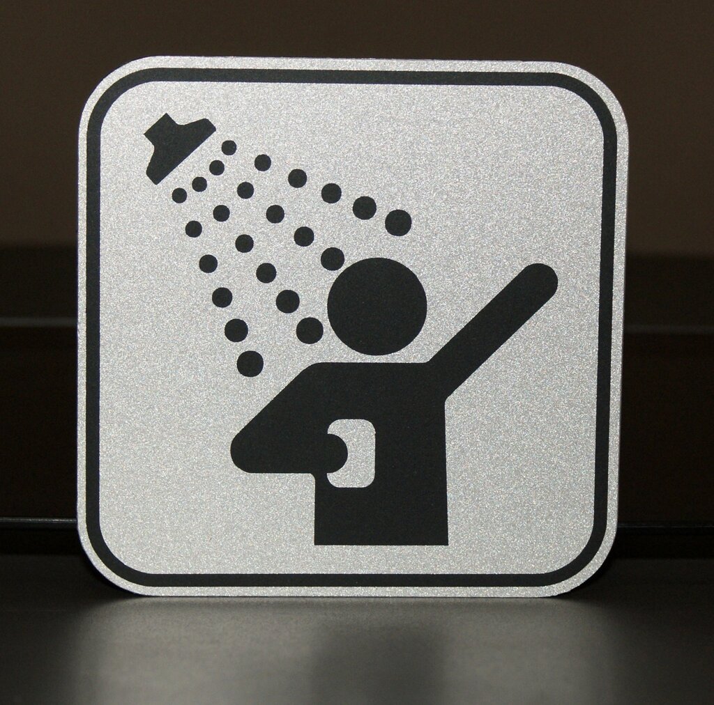 Табличка для душової Код/Артикул 168 Д-011 від компанії greencard - фото 1