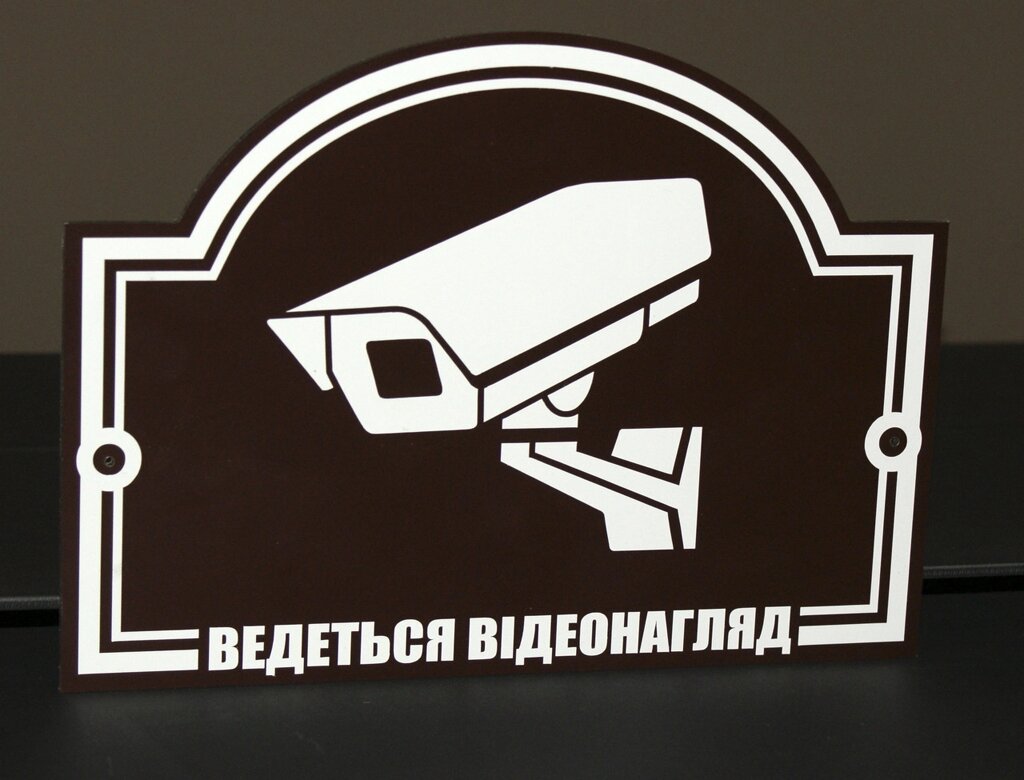 Табличка "Відеонагляд" Код/Артикул 168 МФС-022 від компанії greencard - фото 1