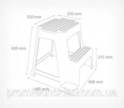 Табурет-стрем'янка з пластику LADDER-ST Код/Артикул 132 500300 від компанії greencard - фото 1