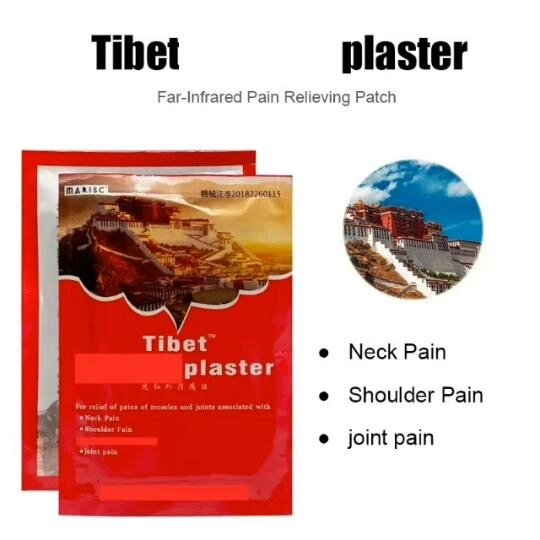 Тибетський натуральний трав'яний знеболюючий патч для шиї, спини, плечей, ніг, суглобів, поперекових м'язів, пластирі, від компанії greencard - фото 1